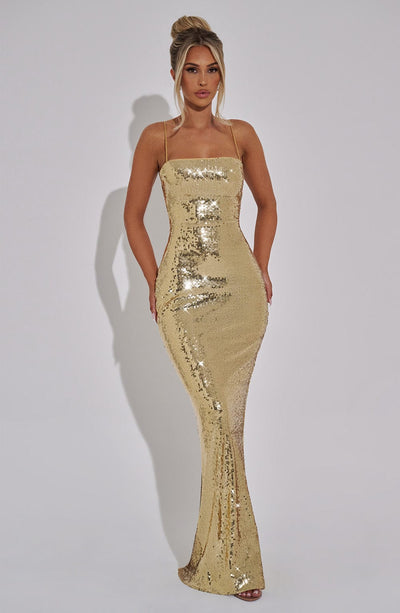 Abito Maxi Atari - Oro