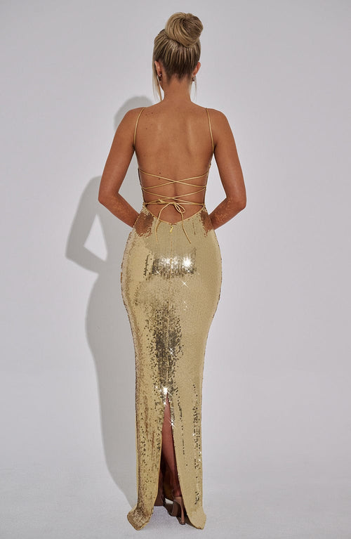 Abito Maxi Atari - Oro