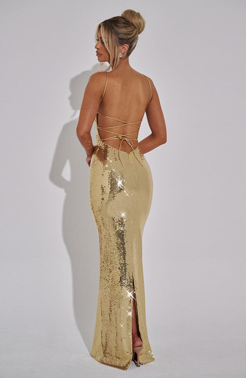 Abito Maxi Atari - Oro