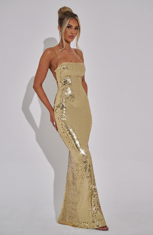 Abito Maxi Atari - Oro