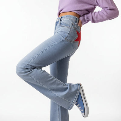 Camilla Star Jeans - Oversized Jeans with Stars