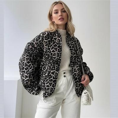 Leo | Giacca Bomber con Stampa Leopardo
