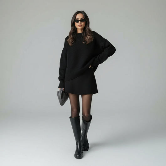 Nathalie - Completo autunnale in maglia calda