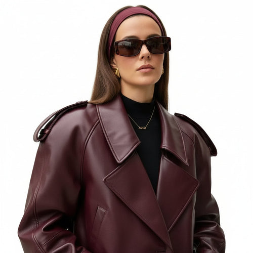 LINA | ELEGANT AUTUMN LEATHER JACKET