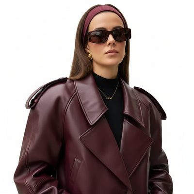 LINA | GIACCA IN PELLE AUTUNNALE ELEGANTE