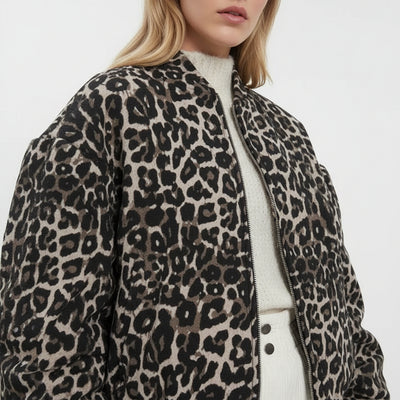 Leo | Giacca Bomber con Stampa Leopardo