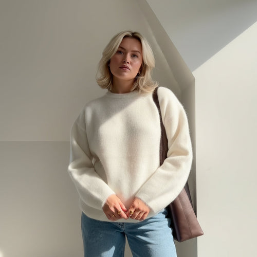 Sofia | Crewneck Jumper in Mohair