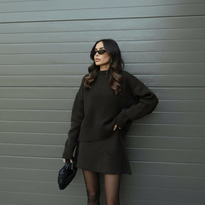 Nathalie - Completo autunnale in maglia calda