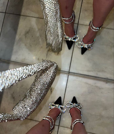 Cyrila | Crystal Bow Heels