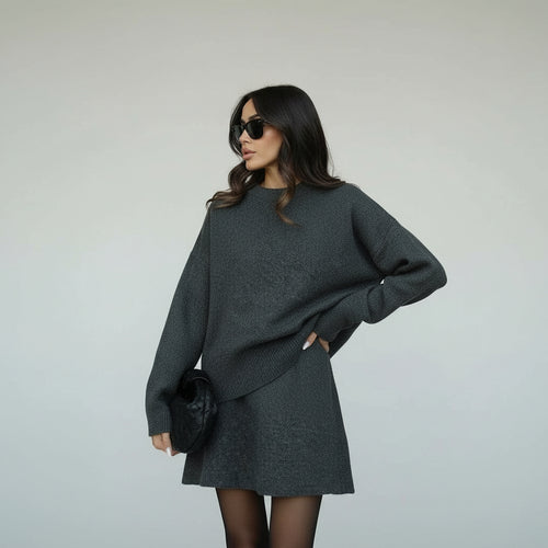 Nathalie - Completo autunnale in maglia calda