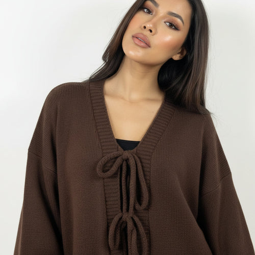 Amalia | Knitted Top with Front Knot