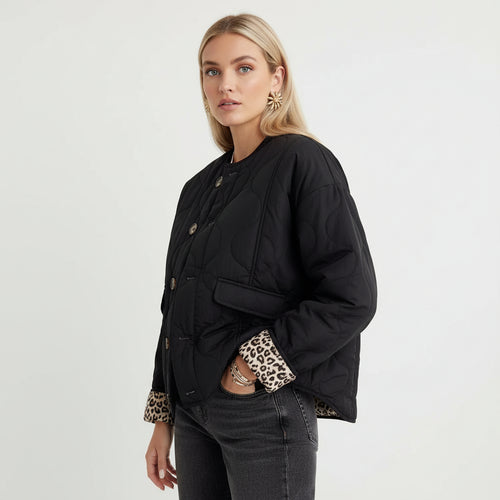 Leonne | Giacca Lusso Stampa Leopardo