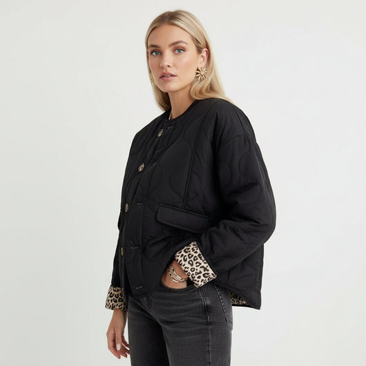 Leonne | Giacca Lusso Stampa Leopardo