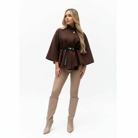 Camille - Poncho con cintura