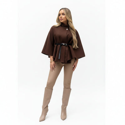 Camille - Belted Poncho