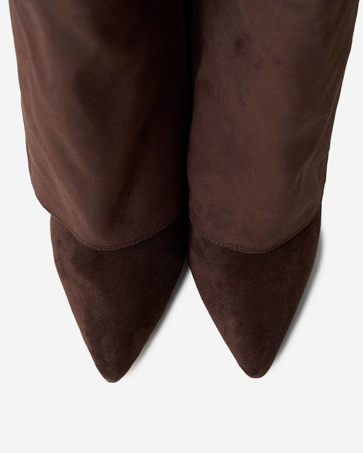 Giulia | Stivali Alti in Suede e Pelle