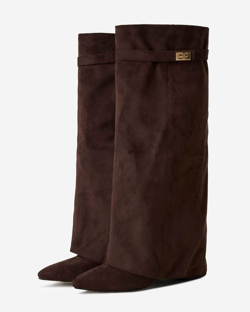 Stivali al ginocchio in suede Lavista - Marrone