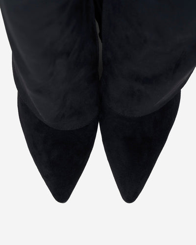 Stivali al ginocchio in suede Lavista - Nero