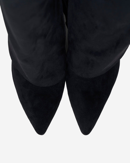 Giulia | Stivali Alti in Suede e Pelle