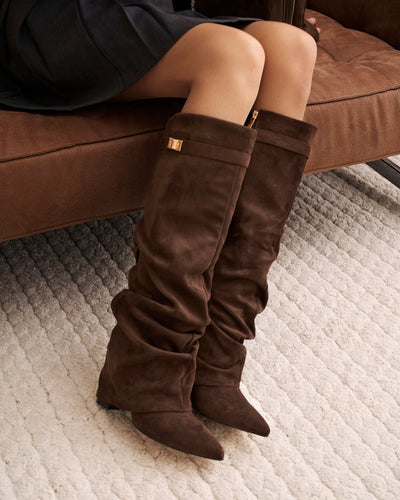 Lavista High Suede Boots - Brown