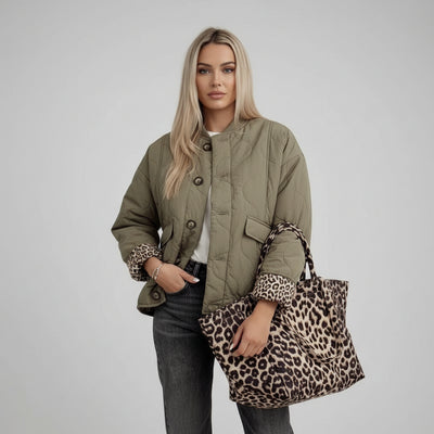 Leonne | Giacca Lusso Stampa Leopardo