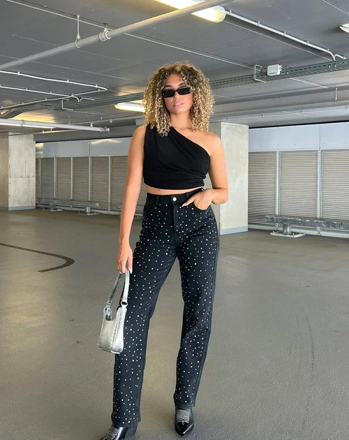 Valentina | Jeans in Denim Glitter