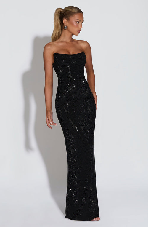 Isabella | Shiny Maxi Dress