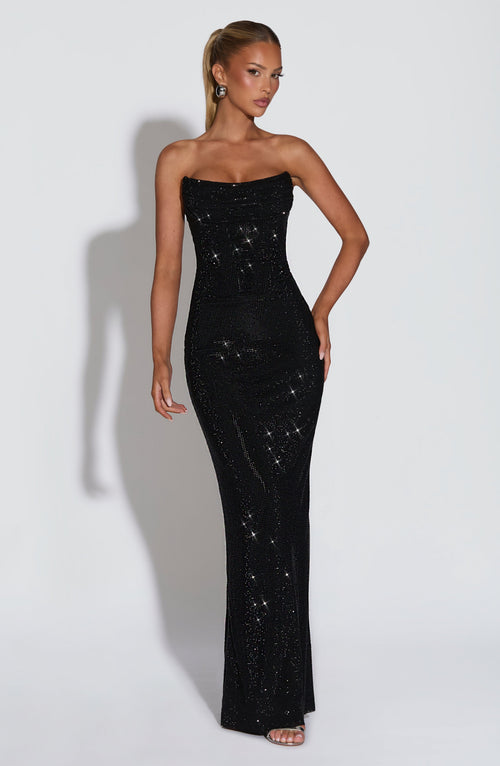 Isabella | Shiny Maxi Dress