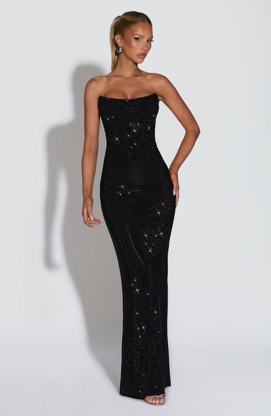 Isabella | Shiny Maxi Dress