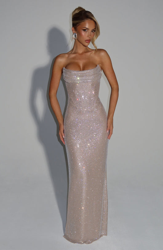 Isabella | Shiny Maxi Dress