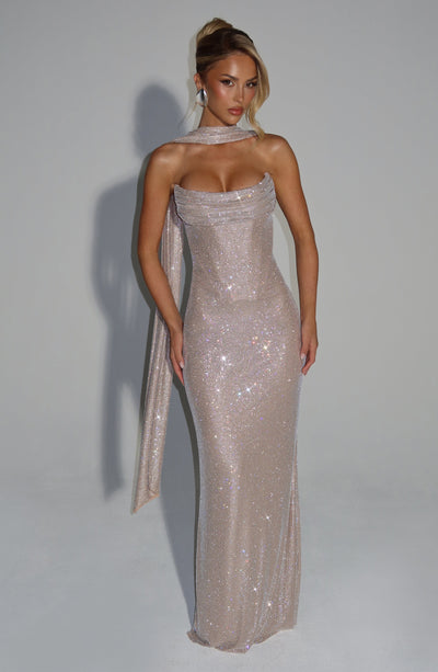 Isabella | Shiny Maxi Dress
