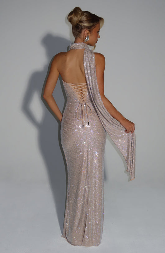 Isabella | Shiny Maxi Dress