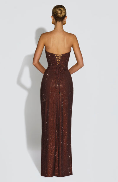 Isabella | Shiny Maxi Dress