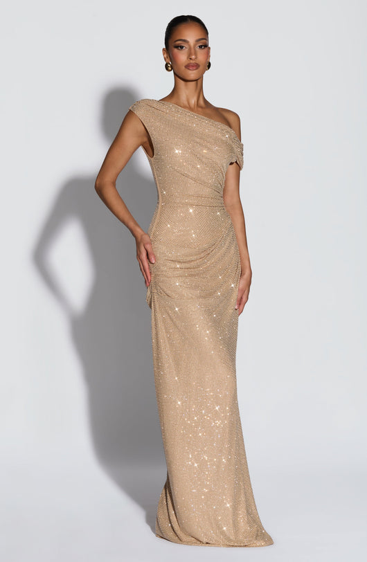 Ottilie | Abito Maxi Oro