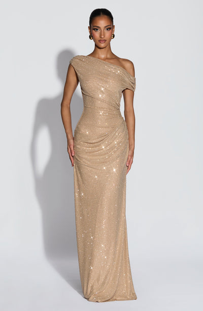 Ottilie | Abito Maxi Oro