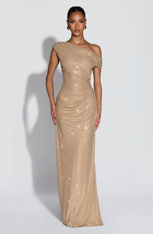 Ottilie | Abito Maxi Oro