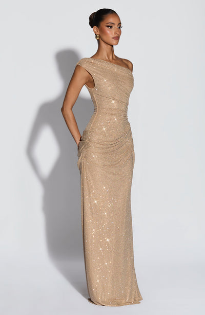 Ottilie | Abito Maxi Oro