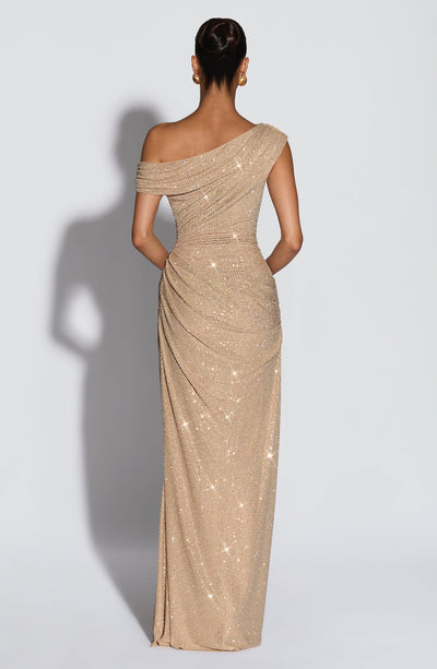Ottilie | Abito Maxi Oro