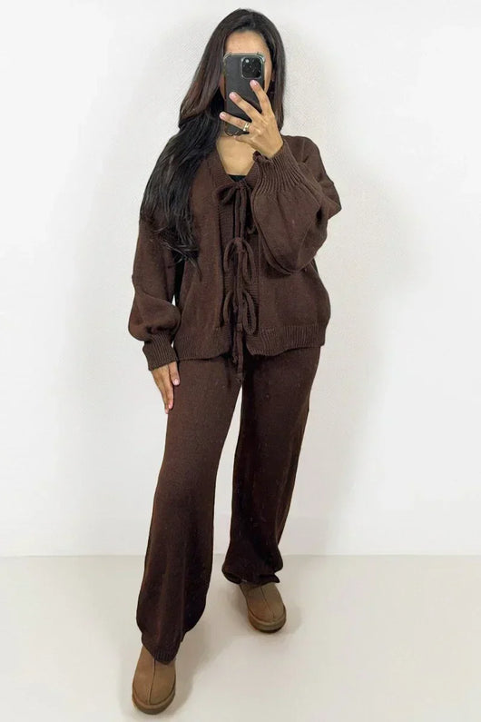 Amalia | Knitted Top with Front Knot