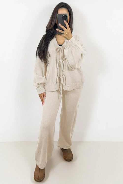 Amalia | Knitted Top with Front Knot